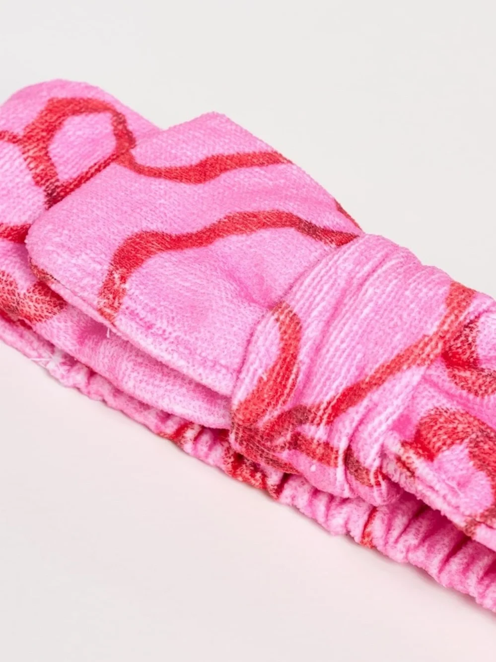 LoveShackFancy Headband in Crimson Candy Bow Print. Brand new!